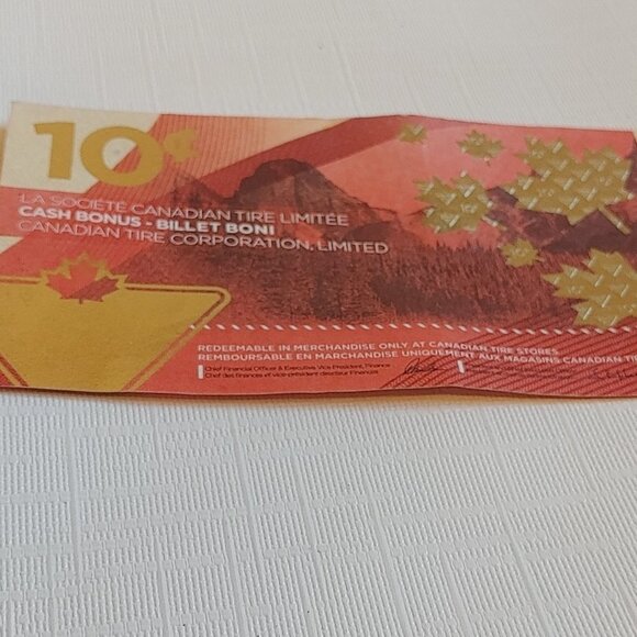 Canadian tire money 10 cents 150th anniversary Commemorative Note - Picture 2 of 5